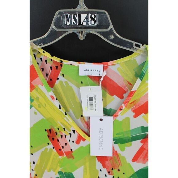 Adrienne Oversized Sheer Blouse Could Be Swim Cover Size Small Nwt - Picture 5 of 7